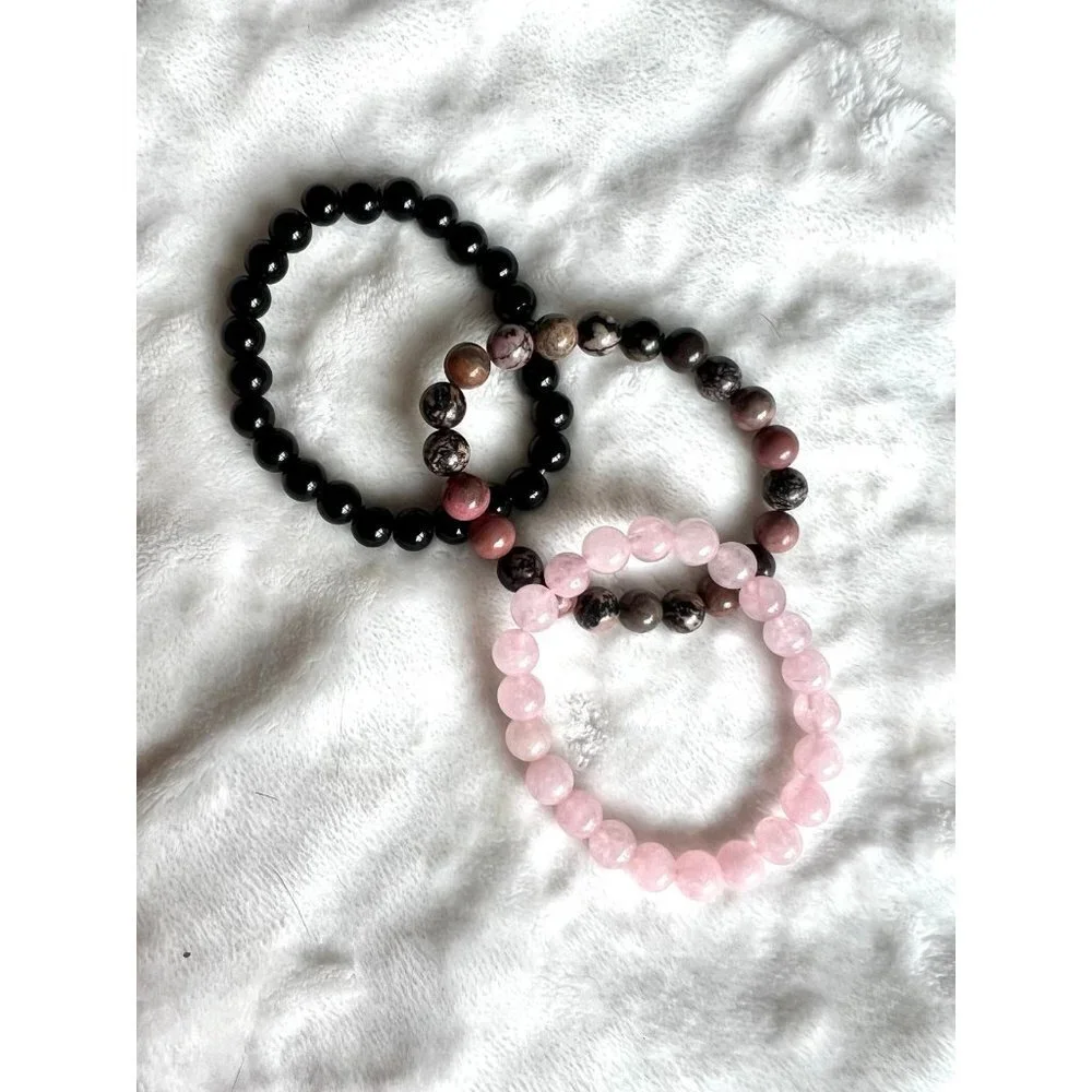 The NEGATIVITY SHIELD Onyx Bead Mala Bracelet